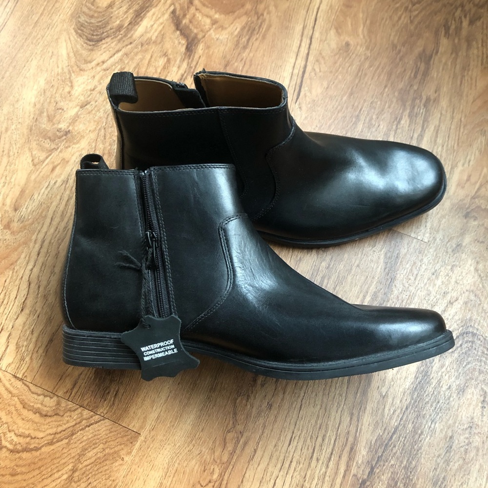 Clarks Men's Tilden Zip II Waterproof Ankle Boot